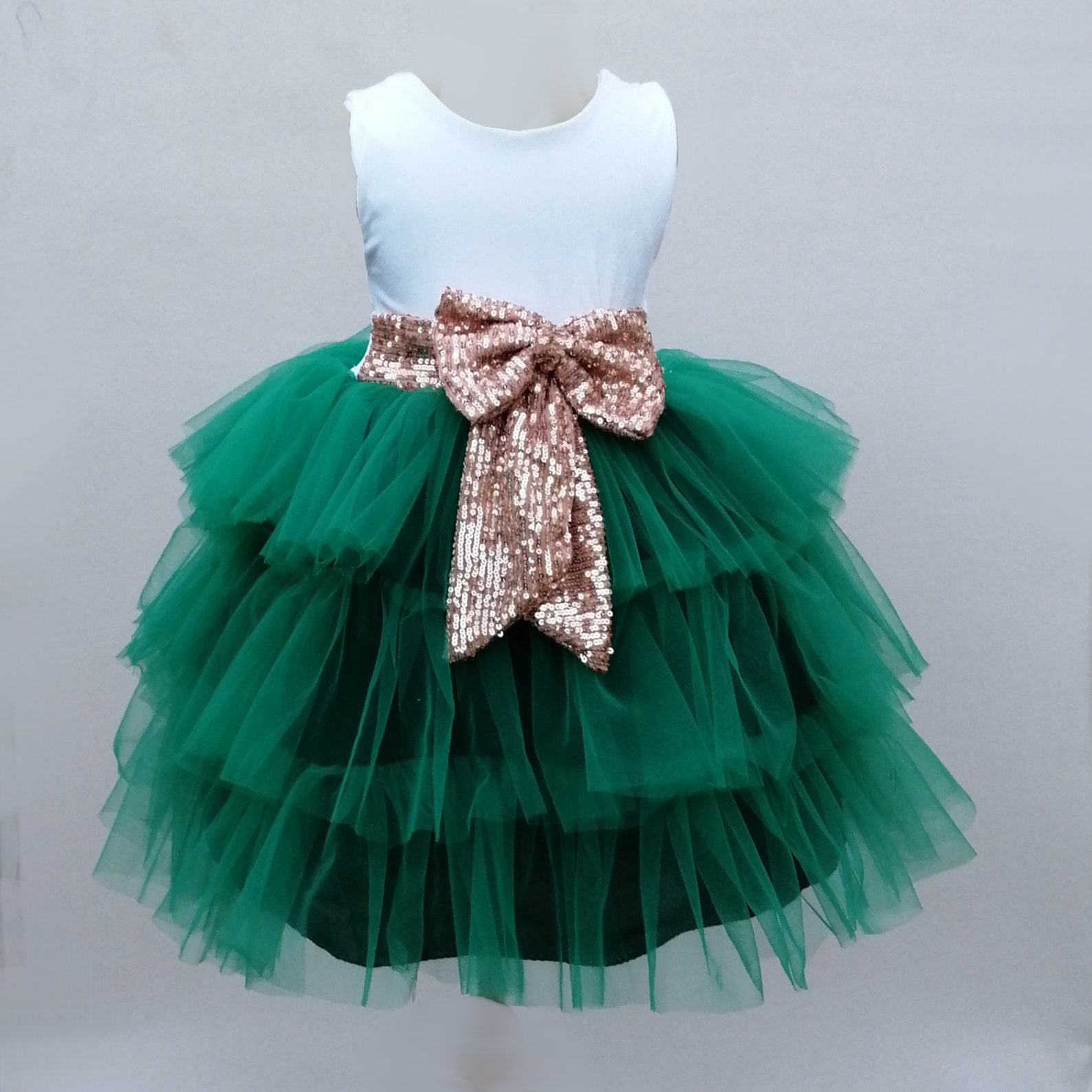 Emerald Green Flower Girl Dress Green Tutu Dress for Girls Etsy