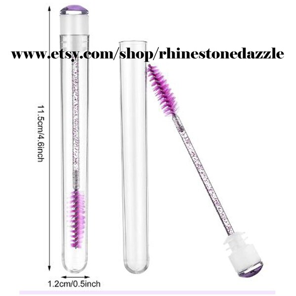 Eyelash wand with tube, eyelash extension brush