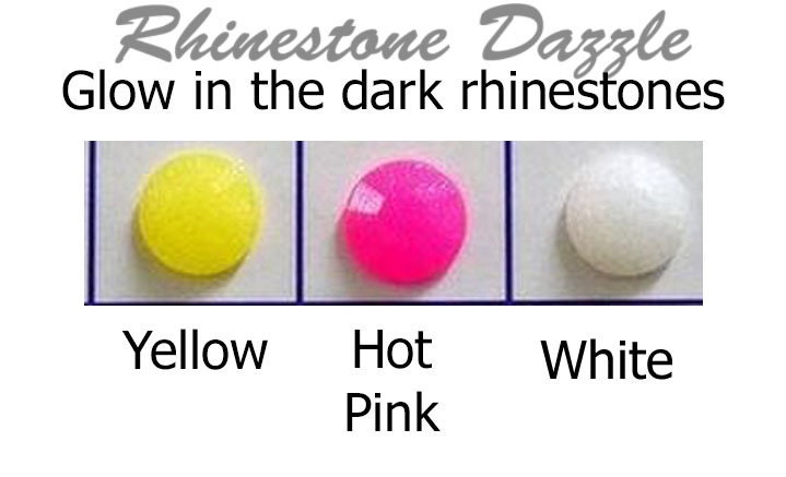 Glow in Dark, Non Ab Transparent Rhinestones Kit (Luminous Rhinestones –  Roxy Bling