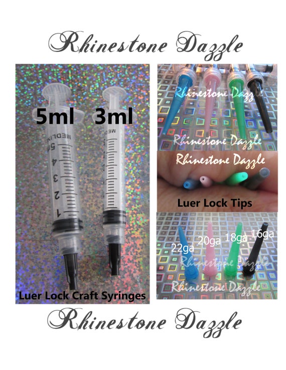 Luer Lock Syringes With Tampered Tips and Closure Caps, Craft Syringes,  Glue Applictor 