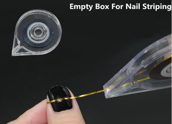 6PCS Empty Nail Tape Line Case Nail Tape Striping Dispensers Nail Art Tape  Roller Dispenser Strip Sticker Box Clear Color Holder Tools for Manicure Nail  Striping Tapes : Amazon.in: Home & Kitchen