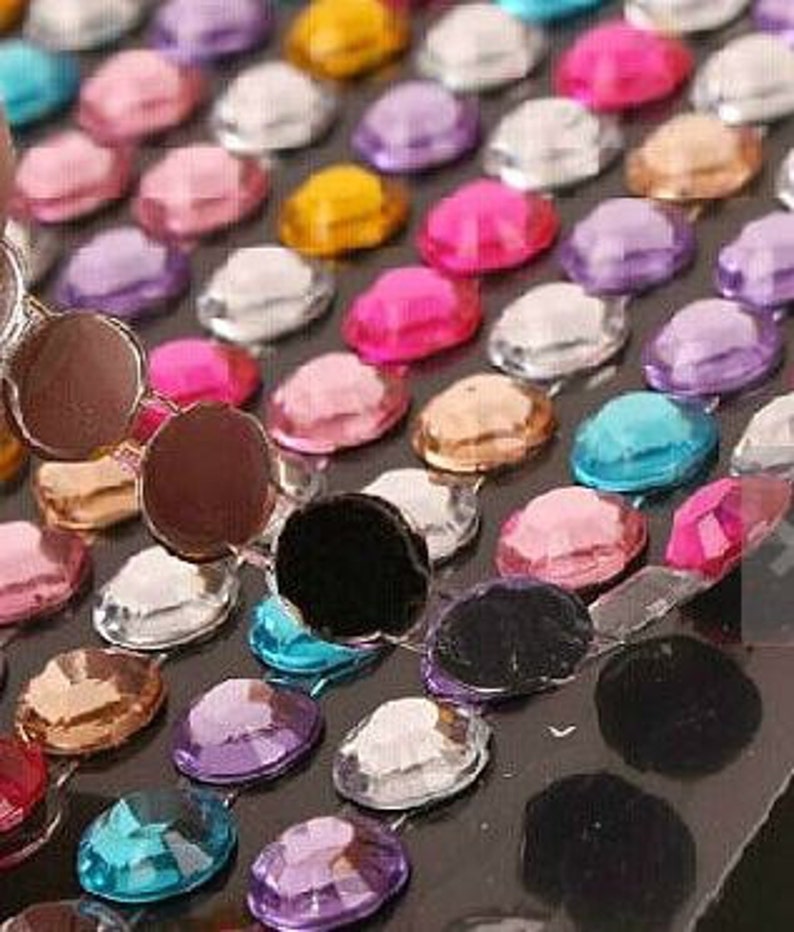 Rhinestone stickers gem stickers crystal stickers adhesive Etsy