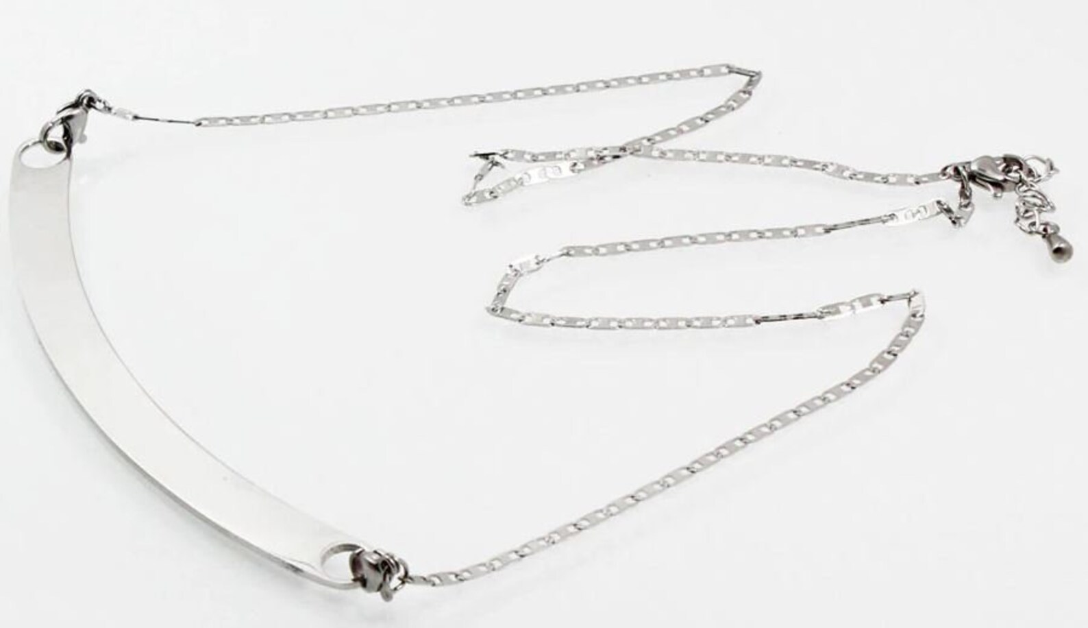 Custom 8mm Slide Charm Necklace Silver Slide Charm Necklace Etsy