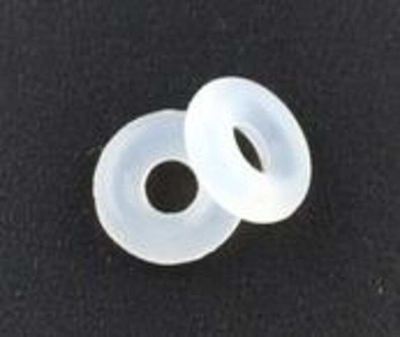 100pcs Clear Rubber Stopper Rings Silicone Bracelet Stoppers Etsy