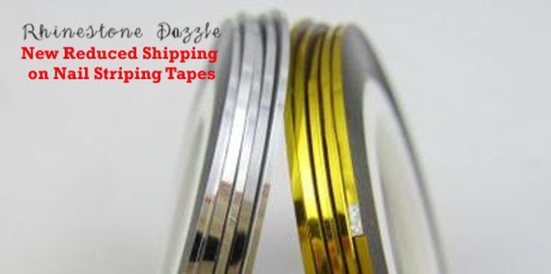 Gold Nail Art Striping Tape Rolls Set - wide 4