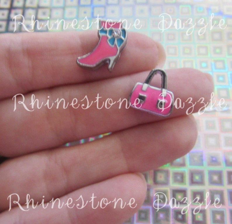 slider charms Boot and purse 8mm slide charms personalized jewelry custom bracelet