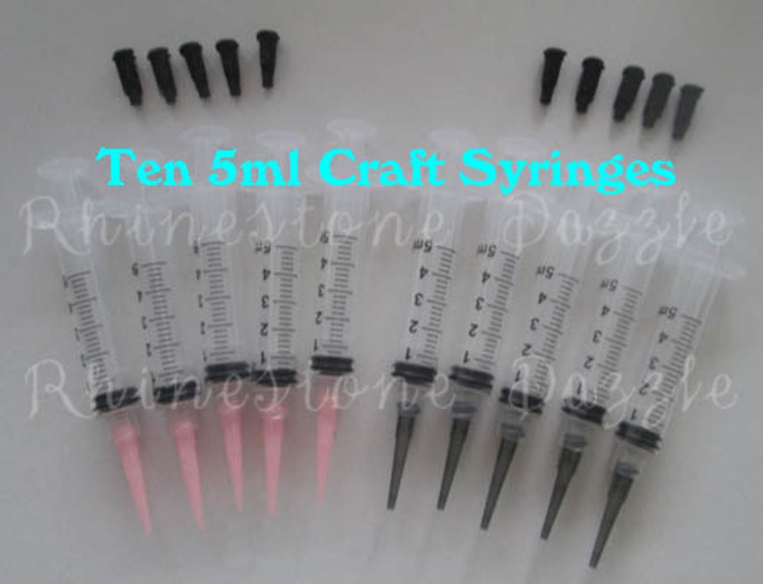 Craft Syringes With Tampered Tips and Caps Pack of 10 Etsy
