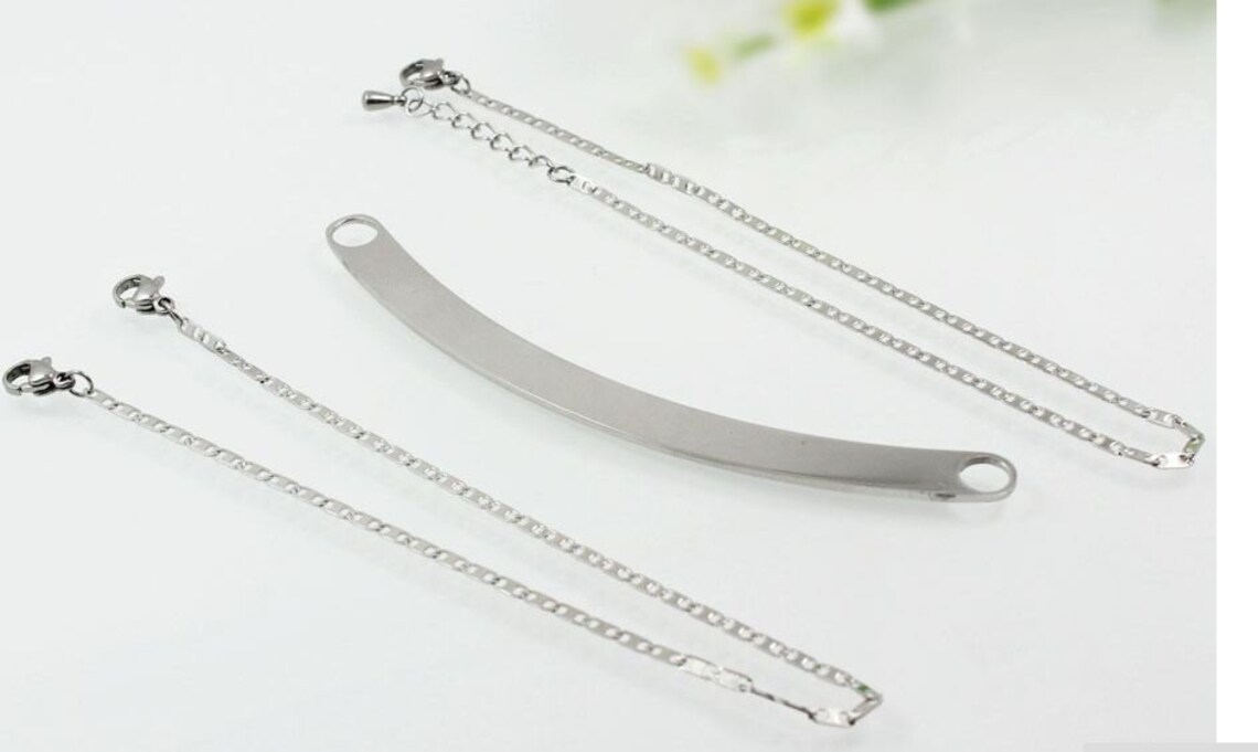 Custom 8mm Slide Charm Necklace Silver Slide Charm Necklace Etsy