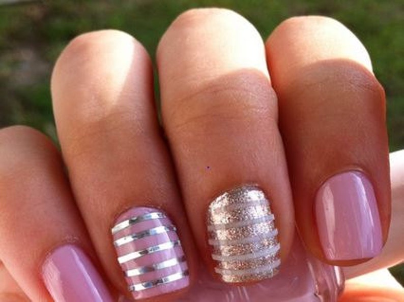 Gold Striping Nail Tape Silver Striping Nail Tape Nail Etsy UK