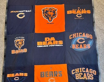 Chicago Bears T-shirt Quilt