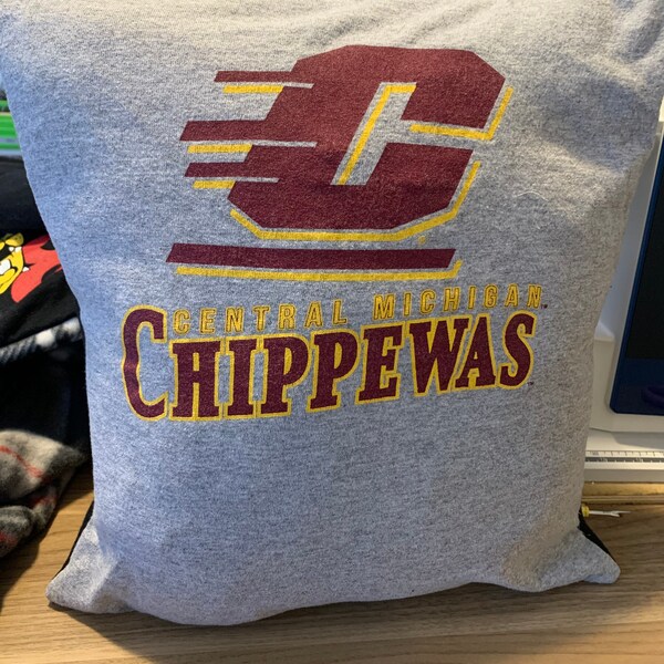 Central Michigan T-shirt Pillow