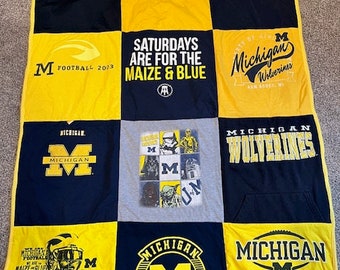 Michigan T-shirt quilt