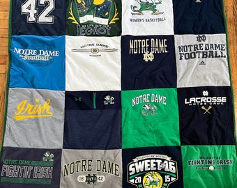 Notre Dame T-shirt Quilt