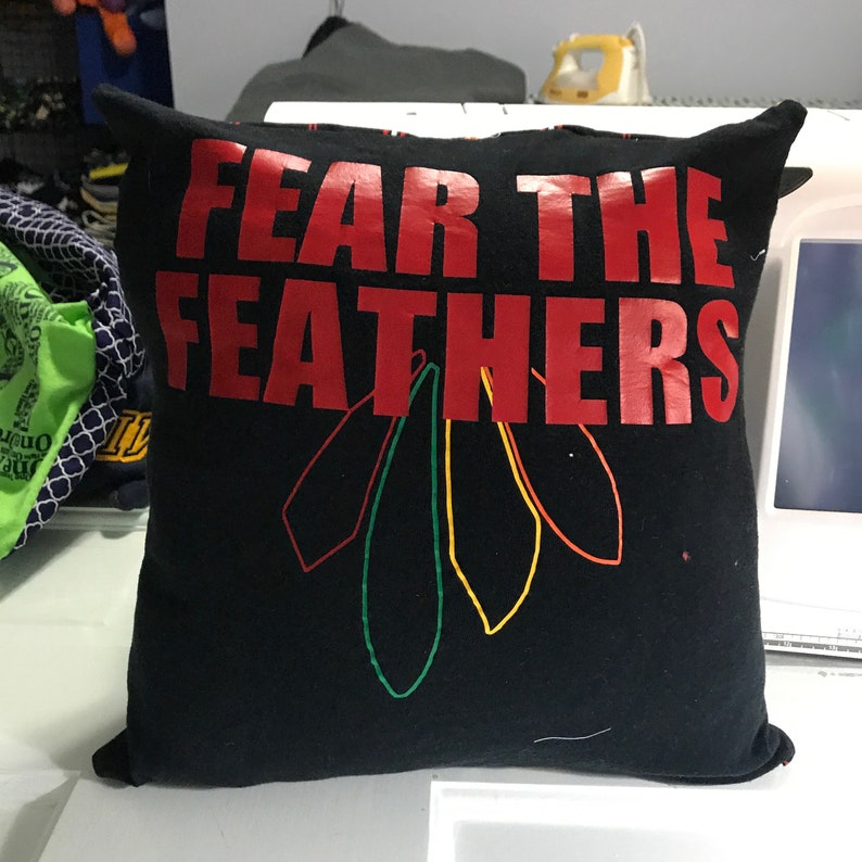 Chicago Blackhawks T Shirt Pillow Etsy