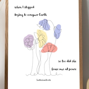 Earth Poem Print