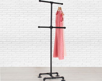 Clothes Rack | Clothing Rack | Garment Rack | Clothing Storage | Closet Organization | Industrial Pipe Clothing Rack | FAST FREE SHIPPING!!!