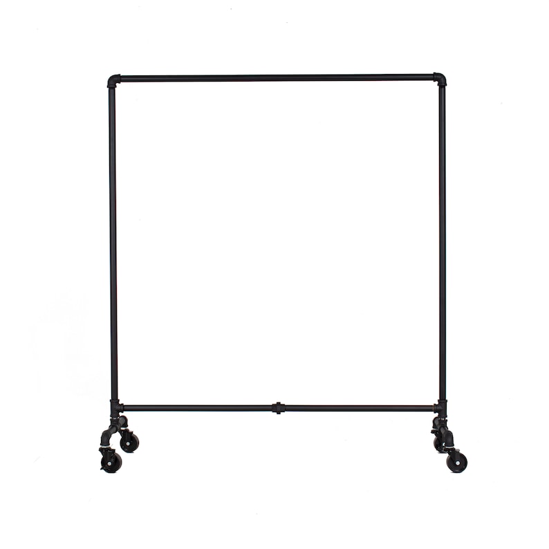 Industrial Style Pipe Clothing Rack Heavy Duty Garment Rack Retail ...