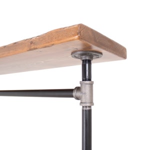 Industrial Pipe Rolling Garment Rack Heavy Duty - Brown | The Warehouse