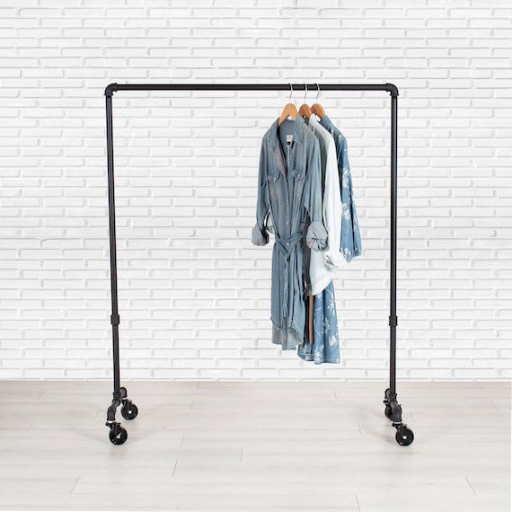 Garment Rack Rolling Clothes Rack Clothing Rack Clothing Etsy
