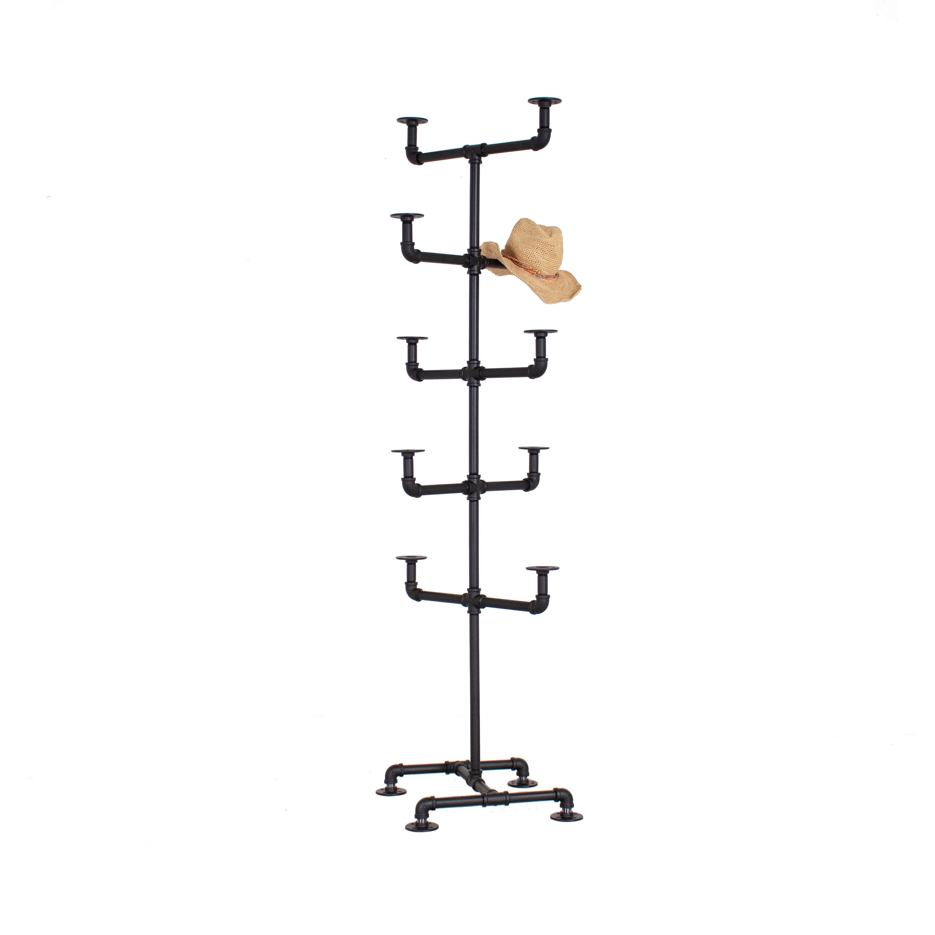 Hat Rack Tree Stand Entryway Tree Clothing Organization Closet Storage Industrial Pipe Hat Rack Hat Display FAST FREE SHIPPING Etsy
