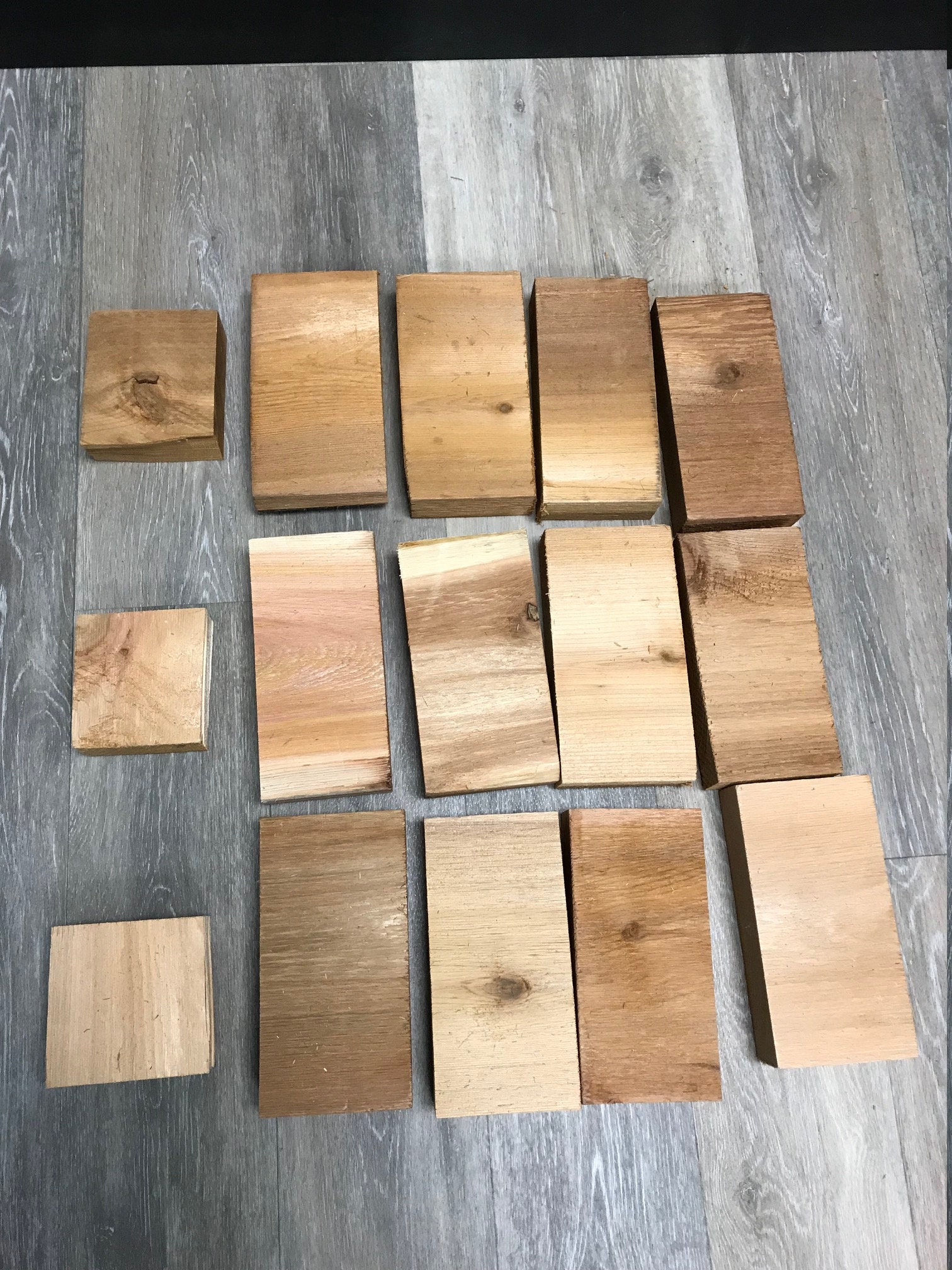 Cedar Wood Blocks Random Size Wood Turning Blocks Rough Etsy