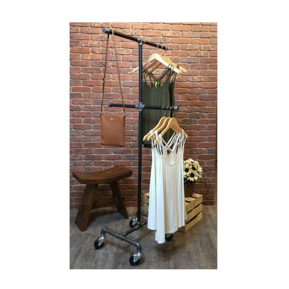 Clothes Rack Rolling Clothing Rack Garment Rack Clothing Etsy