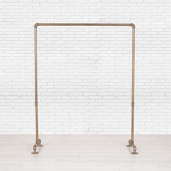 slim fit dress slacks Sleek Gold Metal Clothes Stand | Modern & Durable