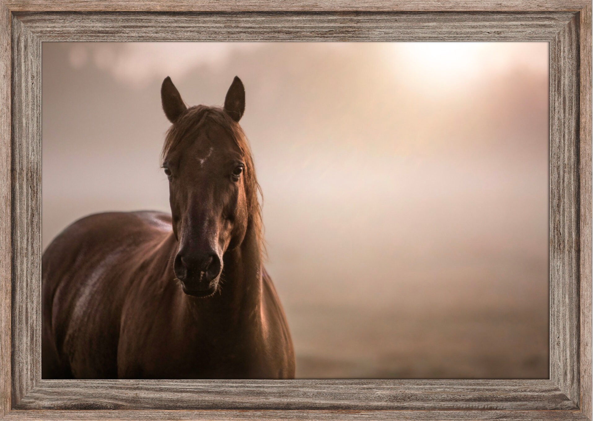 Horse wall art framed horse art oversize wall art western Etsy