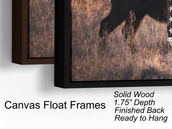  Canvas Floating Frame, Picture Wall Art Painting Frame for  18x24 Inch Finished Canvas Painting 1-1/4 Depth, Picture Art Wall Decor,  Light Brown: Posters & Prints