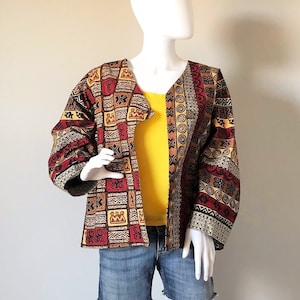 Tribal print coat cheap