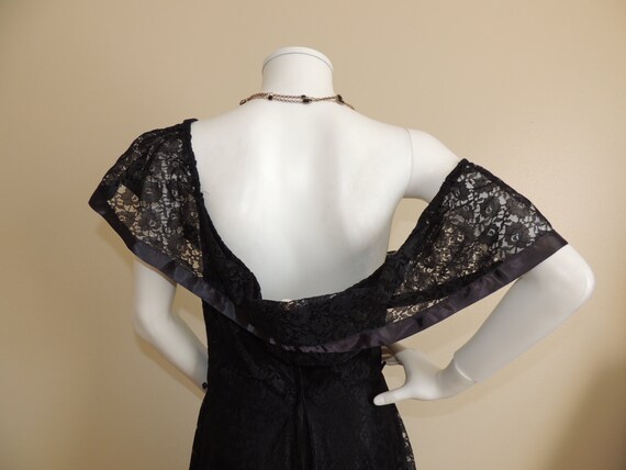 lace off the shoulder vintage flare dress