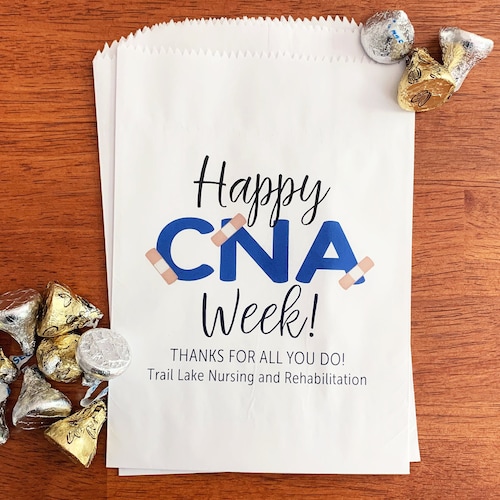 CNA Week Gift Bags LINED CNA Appreciation Week Gift Etsy
