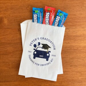Car Parade Graduation Favor Bags - Quarantine Graduation - Drive By Graduation Party Favors - Class of 2020 Grad Party Bags LINED