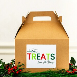 10Pcs Poinsettia Christmas Gift Boxes Treat Boxes Favor Gable Box boxes 