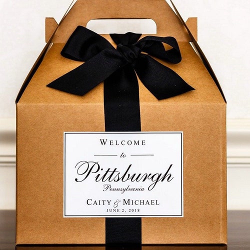Classic Wedding Boxes for Hotel Guests to Etsy