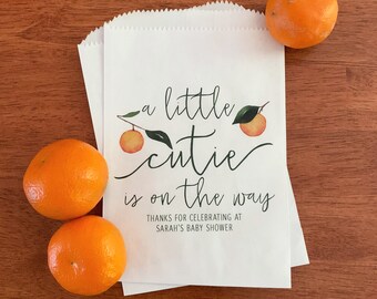 orange baby shower decorations