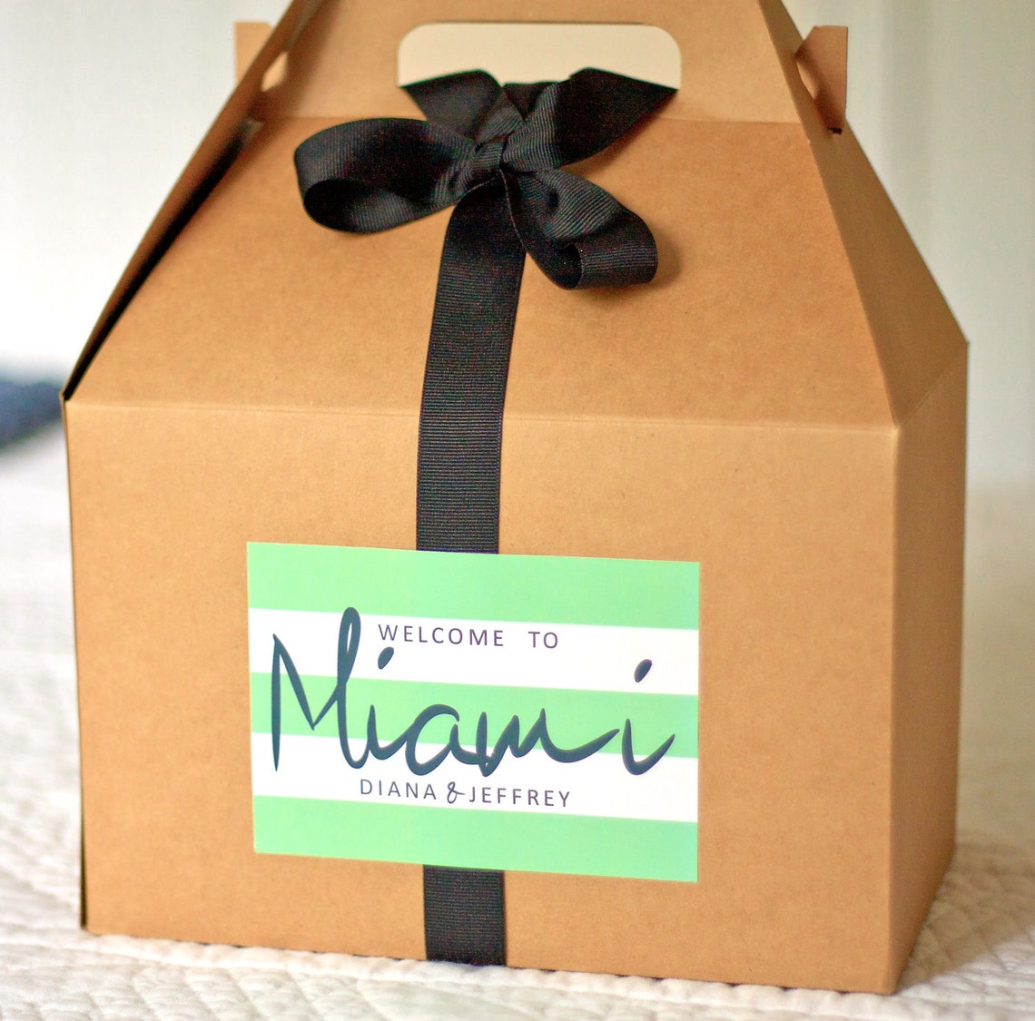 Wedding Bag Stickers Custom Wedding Box Etsy