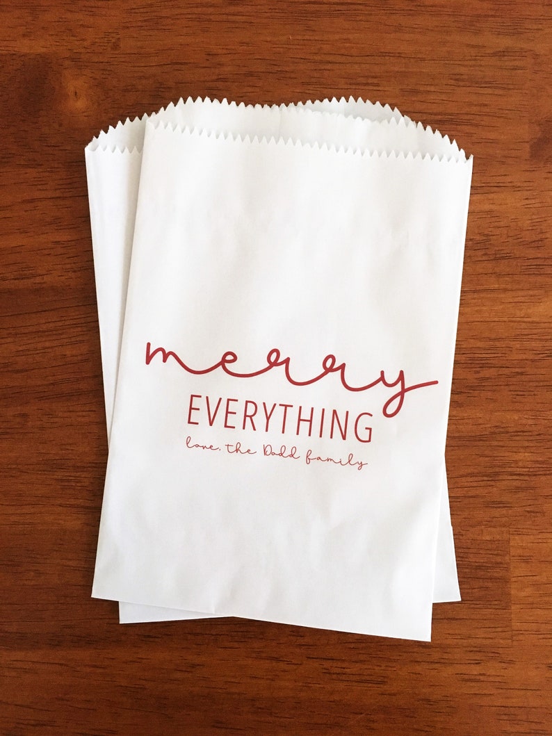 Christmas Treat Bags LINED Christmas Cookie Bags Gift Bags Etsy