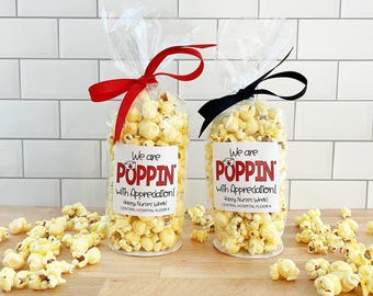 Nurses & CNA Week Popcorn Bags and Ribbon - 2026 Nurse Appreciation Week Gifts Idea - Hospital Staff Thank You Gift // Food NOT Included