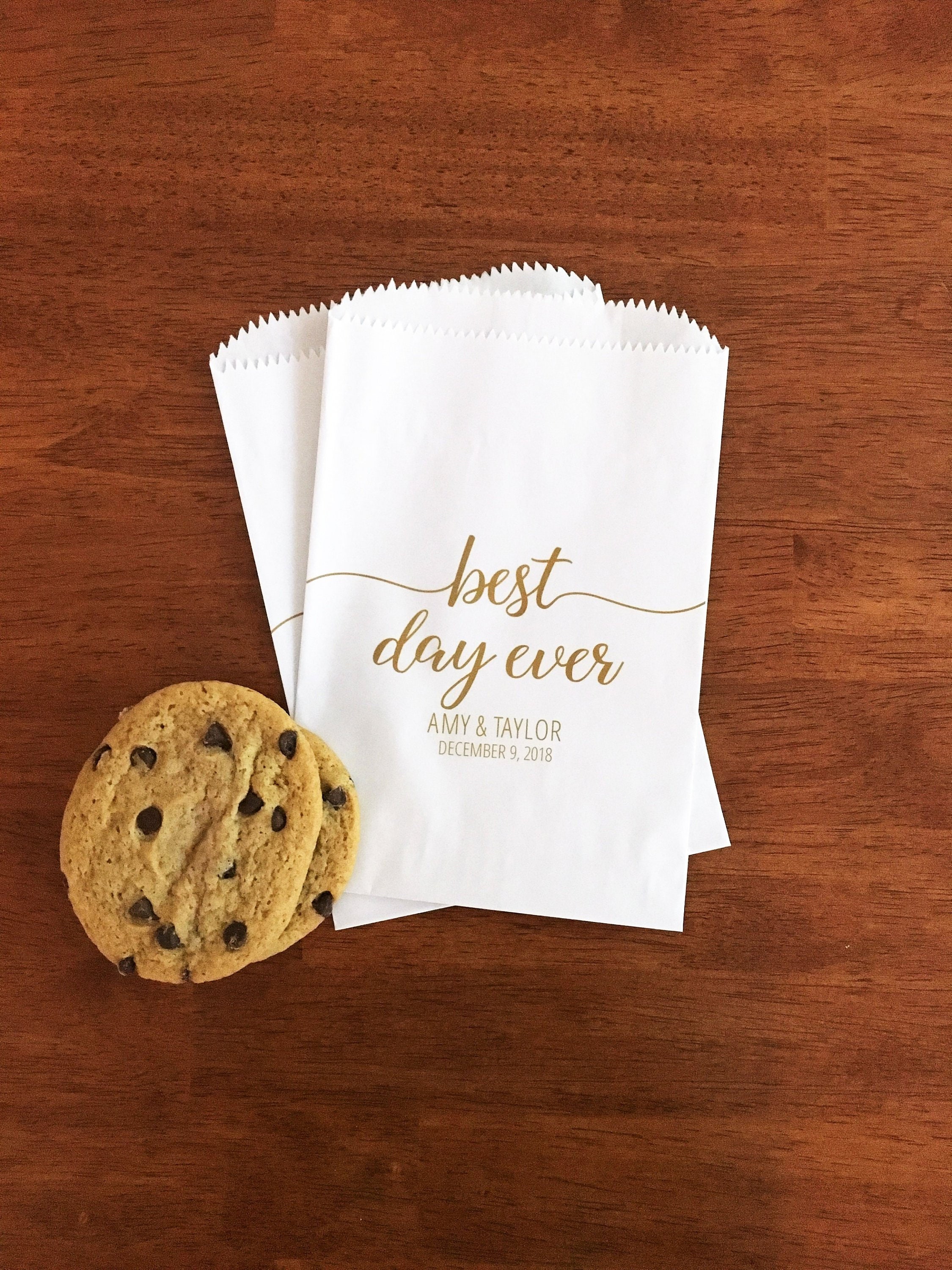 Wedding Cookie Bags Lined Wedding Candy Bags Treat Bags Etsy