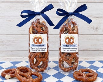 Sacs et ruban Oktoberfest - Cadeaux d'Octoberfest personnalisés (bretzels non inclus)