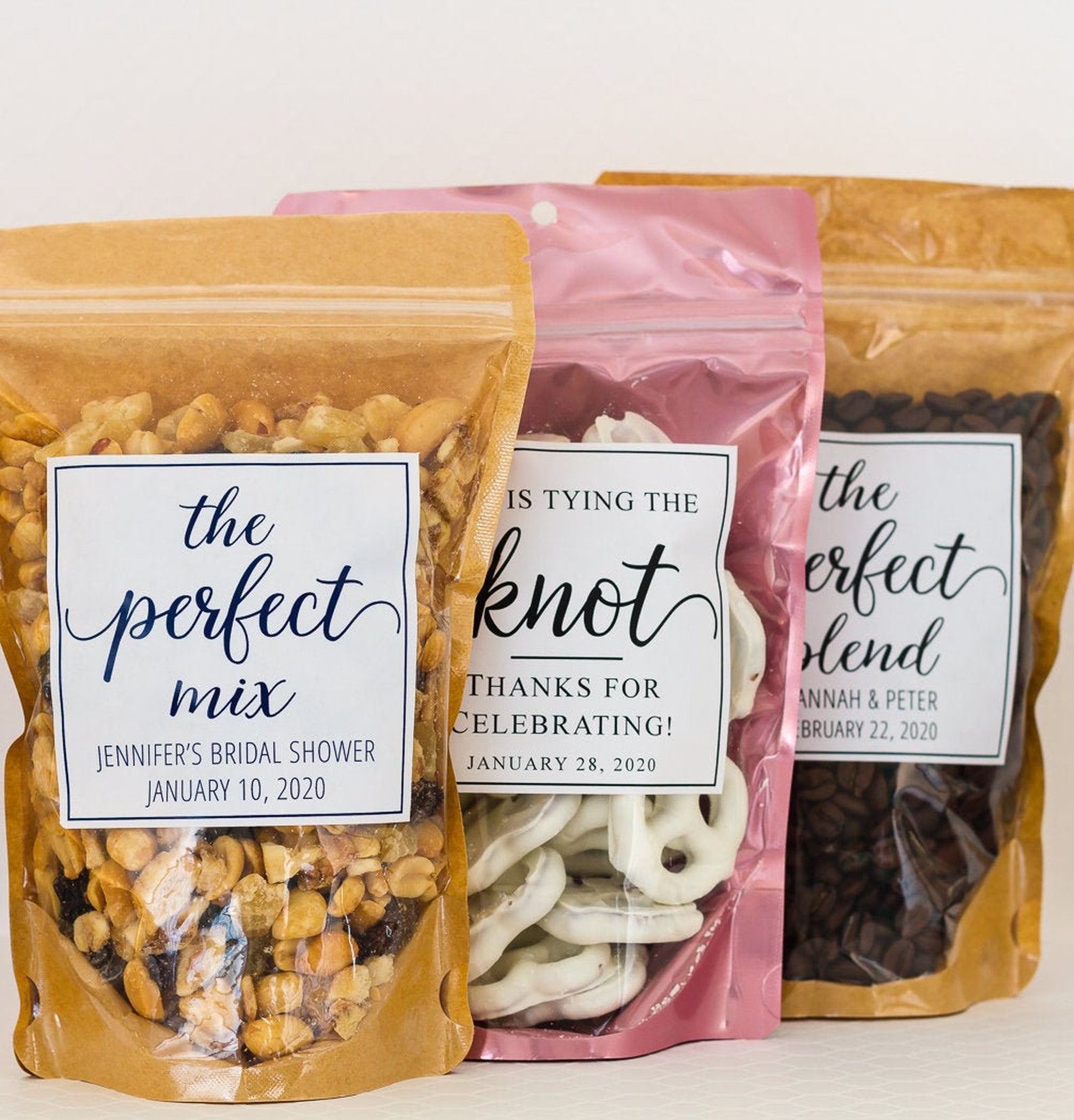 Wedding Trail Mix Bags Wedding Favor Bags the Perfect Mix Etsy