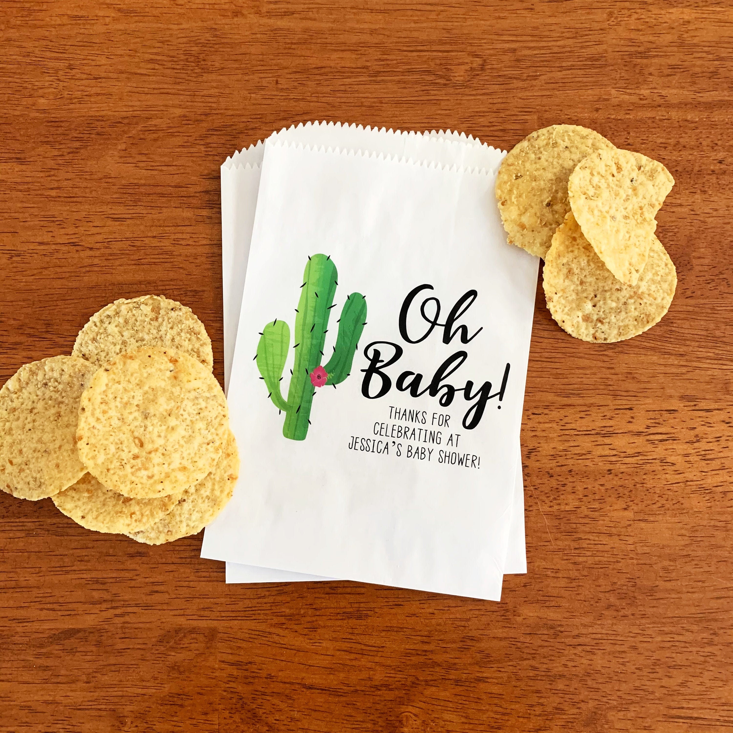 Fiesta Baby Shower Favor Bags Taco Bout a Baby Favors Mexican Themed Gender Reveal Party Decorations Southwest Cactus Treat