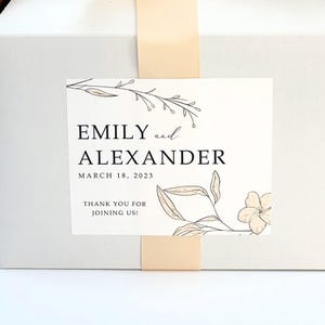 ASSEMBLED Wedding Welcome Boxes for Hotel Guests // Gable Boxes, Ribbon ...