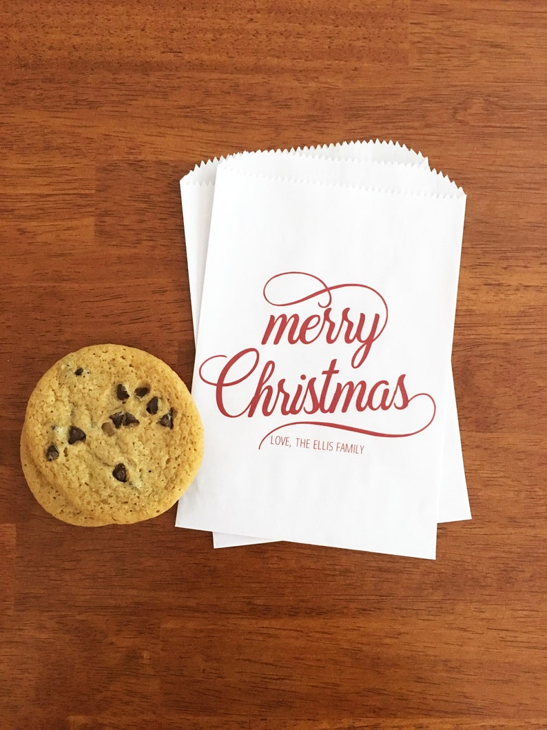 Christmas Treat Bags LINED Holiday Cookie Bags Candy Bags Etsy