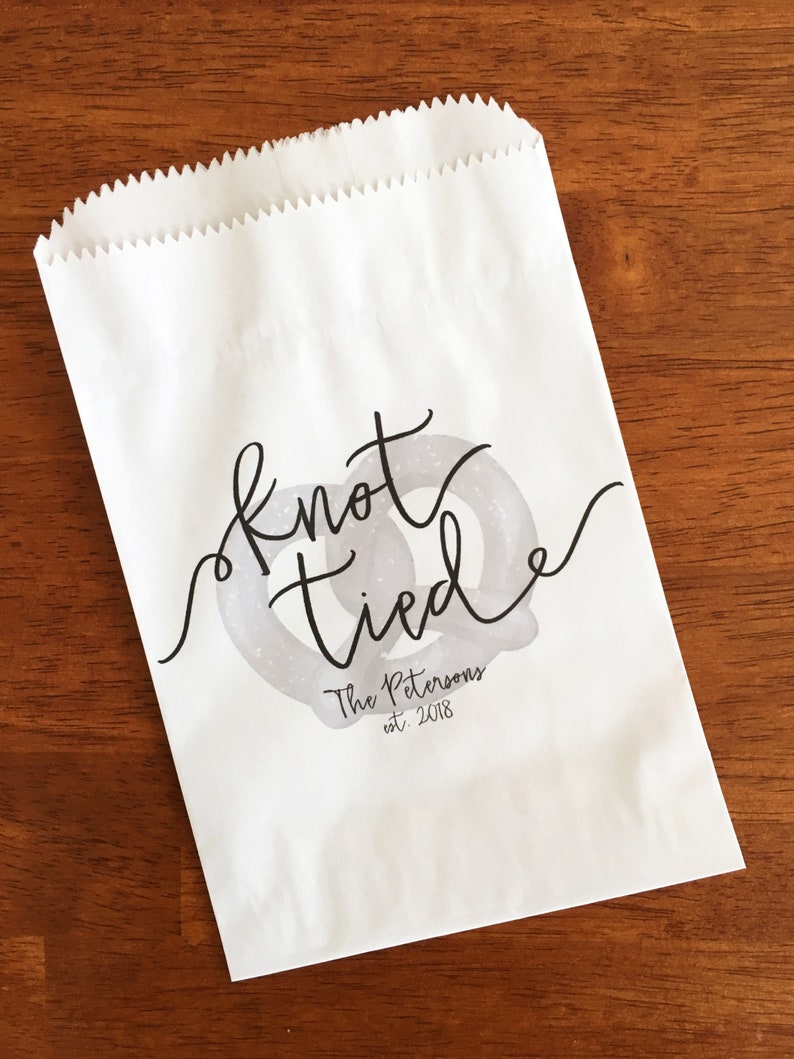 Pretzel Bags for Wedding Hot Pretzel Wedding Bags Soft Etsy