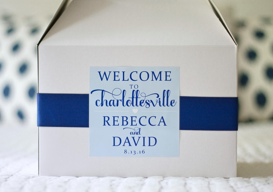 Wedding Gift Bag Labels Hotel Bag Stickers for Etsy