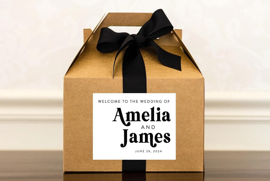 ASSEMBLED Retro Wedding Welcome Boxes for Hotel Guests - Welcome to Our ...
