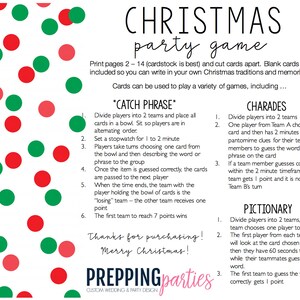 INSTANT DOWNLOAD Printable Christmas Games for Groups - Christmas Party ...