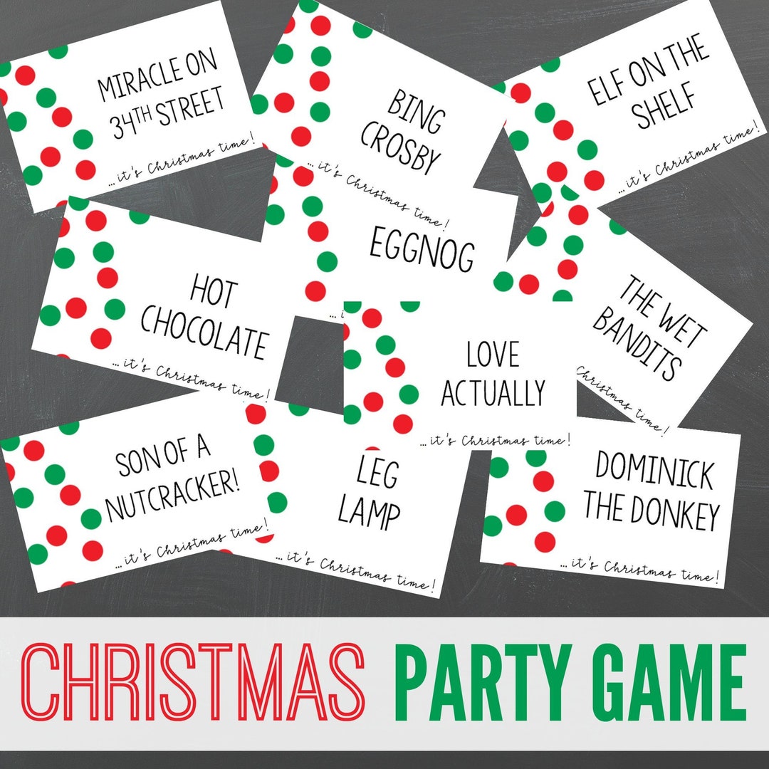 INSTANT DOWNLOAD Printable Christmas Games for Groups - Christmas Party ...